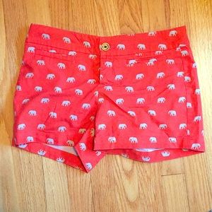 Orange Banana Republic Elephant Shorts